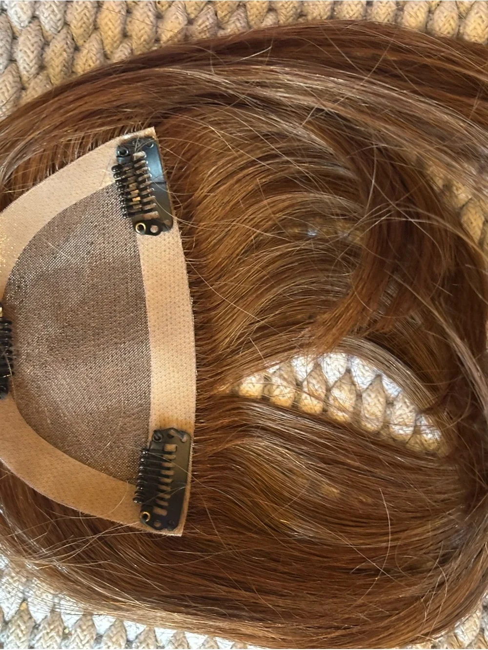 INH Human hair Zooey bangs light brown chestnut brown NWT